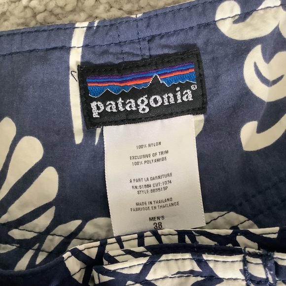 Patagonia Men’s Board Shorts 9" Inseam Navy Size 38 - Picture 5 of 8